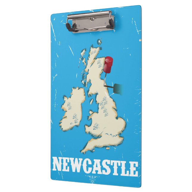 Pranchetas Cartaz de Viagem Vintage Newcastle (Esquerda)