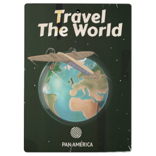 Pranchetas Cartaz vintage de ficção científica Viagem pelo mu