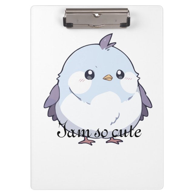 Pranchetas Cartoon de Aves Cute Kawaii Chubby - Pastel Adoráv (Frente)