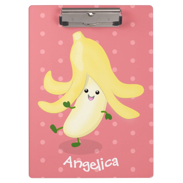 Pranchetas Cartoon de banana kawaii (Frente)