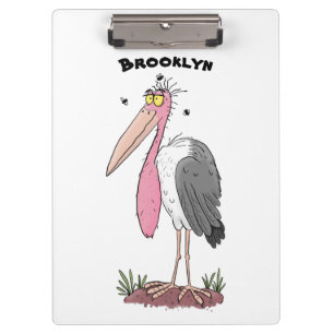 Pranchetas Cartoon engraçado marabou