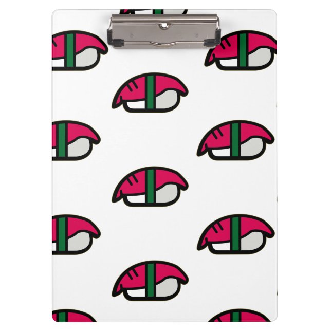 Pranchetas Cartoon Kawaii Sushi, Arroz de Peixe e Algas Marin (Frente)