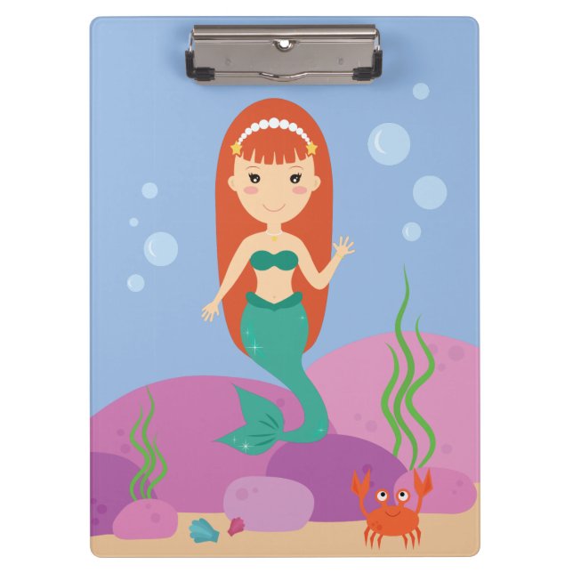 Pranchetas Cartoon sereia submarina (Frente)
