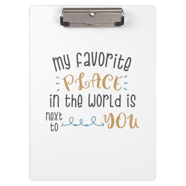 Pranchetas Casal Presente Meu Lugar Favorito Está Ao Seu Lado (Frente)