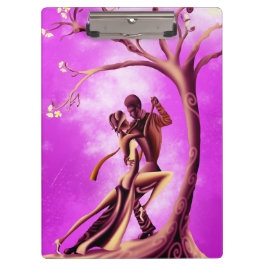 Pranchetas Casal romântico dançando rosa-tango