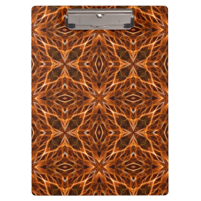 Pranchetas Castanho Kaleidoscope Mandala Padrão (Frente)