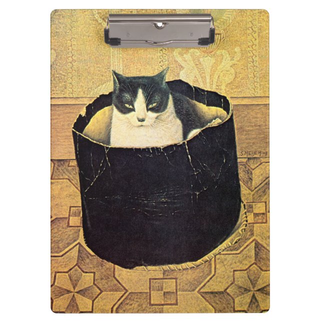 Pranchetas Cat in Hatbox, Solomon Meijer (Frente)