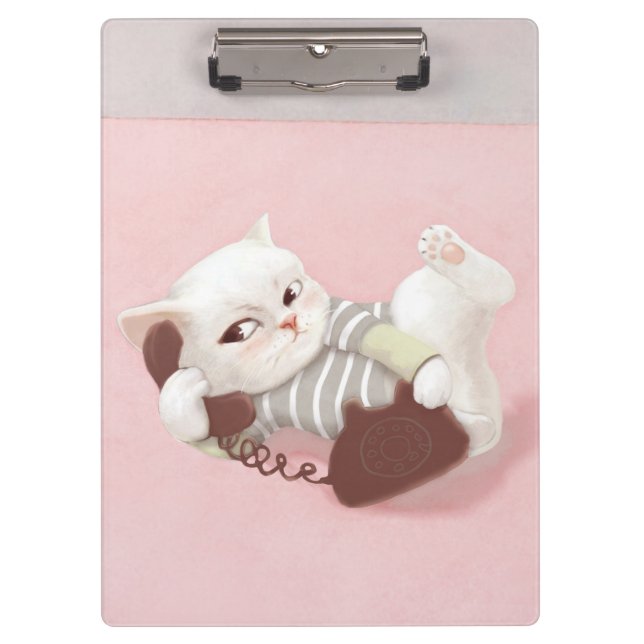 Pranchetas Cat no telefone (Frente)