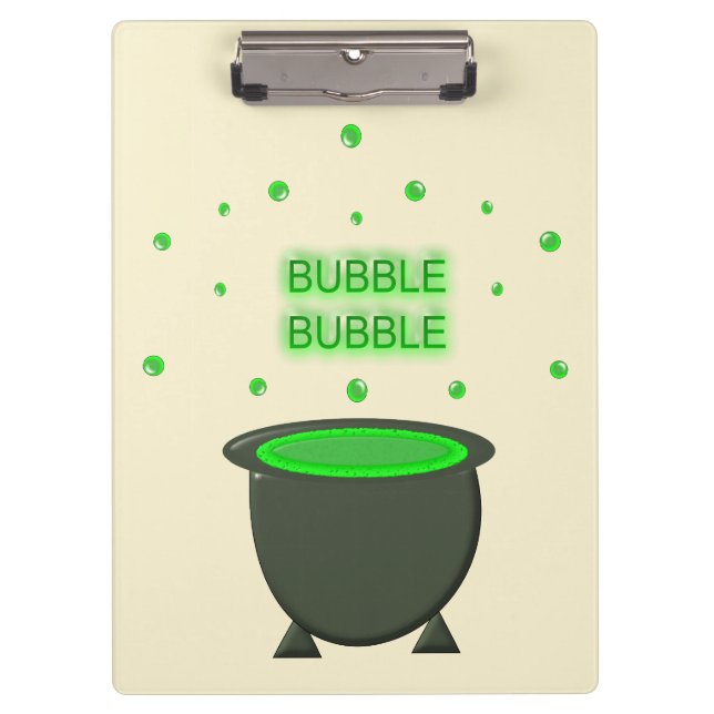 Pranchetas Cauldron e Bubbling Green Brew Halloween (Frente)