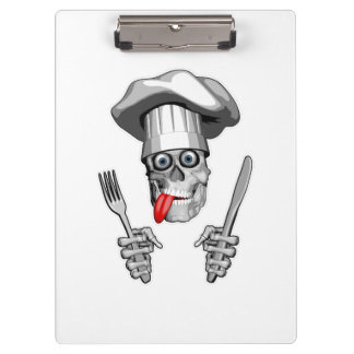 Pranchetas Caveira do Chef: Faca e Fork
