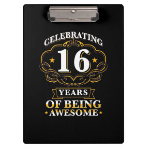 Pranchetas Celebrando 16 Anos De Ser Incrível