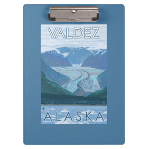 Pranchetas Cena da geleira - Valdez, Alaska