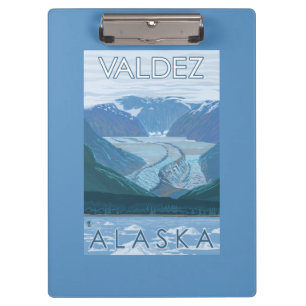 Pranchetas Cena da geleira - Valdez, Alaska