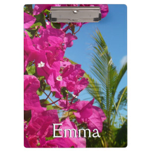 Pranchetas Cena da Natureza Tropical de Bougainvillea e Palm
