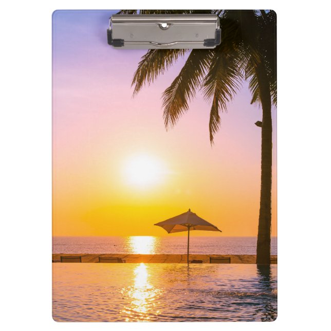 Pranchetas Cena de Praia de Verão com Mar (Frente)