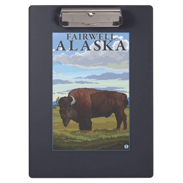 Pranchetas Cena do bisonte - Fairwell, Alaska (Frente)
