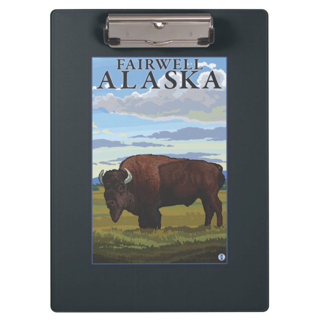 Pranchetas Cena do bisonte - Fairwell, Alaska (Frente)