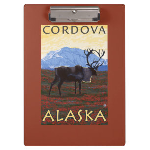 Pranchetas Cena do caribu - Cordova, Alaska