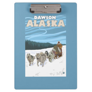 Pranchetas Cena Sledding do cão - Dawson, Alaska