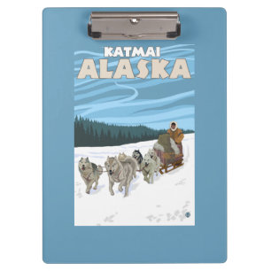 Pranchetas Cena Sledding do cão - Katmai, Alaska