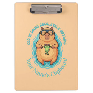 Pranchetas CEO Engraçado do Capivara Sapo Caderno de Nada Faz