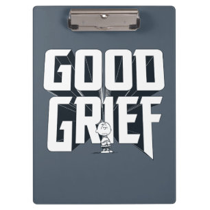 Pranchetas Charlie Brown "Good Grief" Rock Banda Tee Graphic