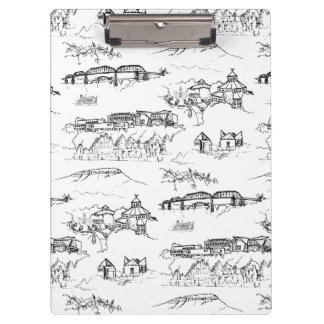 Pranchetas Chattanooga Toile Black and White