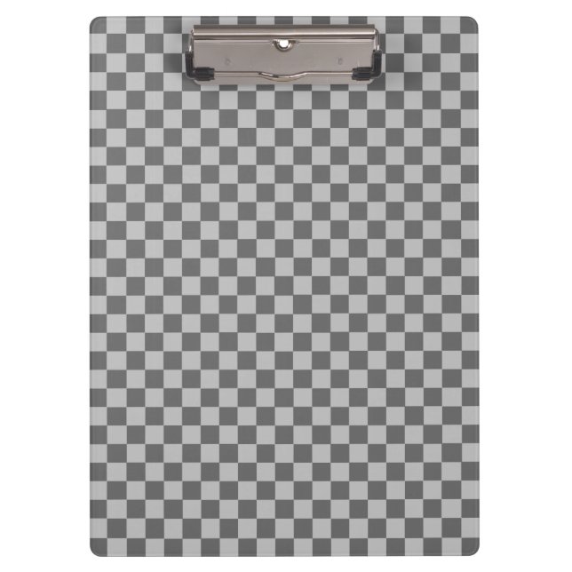 Pranchetas Checkerboard de combinação de cinzas por Shirley T (Frente)