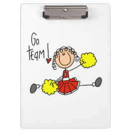 Pranchetas Cheerleader da Equipe Red Go