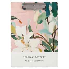 Pranchetas Chic Boho Cor-de-rosa Cor-de-rosa Verde Pintado Fl