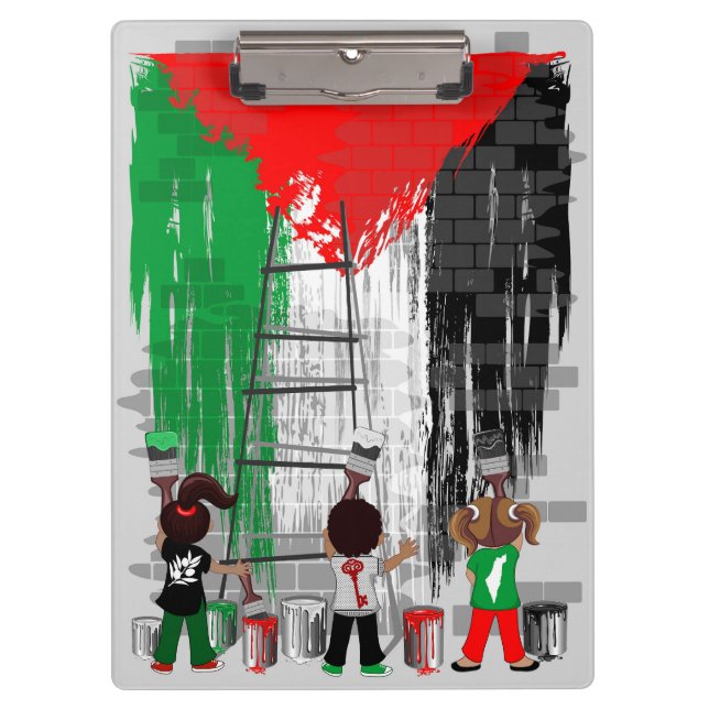 Pranchetas Children of Gaza Painting Palestine Flag  (Frente)