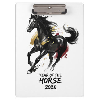 Pranchetas Chinese New Year 2026 Horse Art