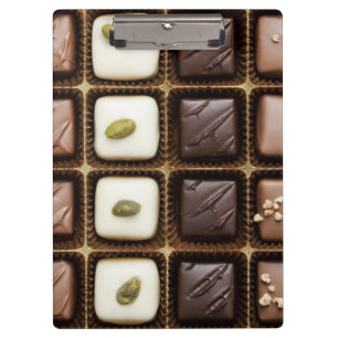 Pranchetas Chocolate luxuoso Handmade em uma caixa