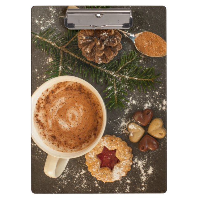 Pranchetas Chocolate Quente de Natal (Frente)