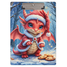 Christmas dragon, too cute to arrest,
