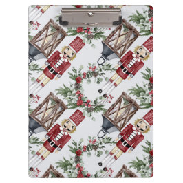 Pranchetas Christmas nutcrackers and lanterns