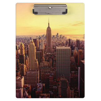 Pranchetas Cidade da skyline de New York com estado do