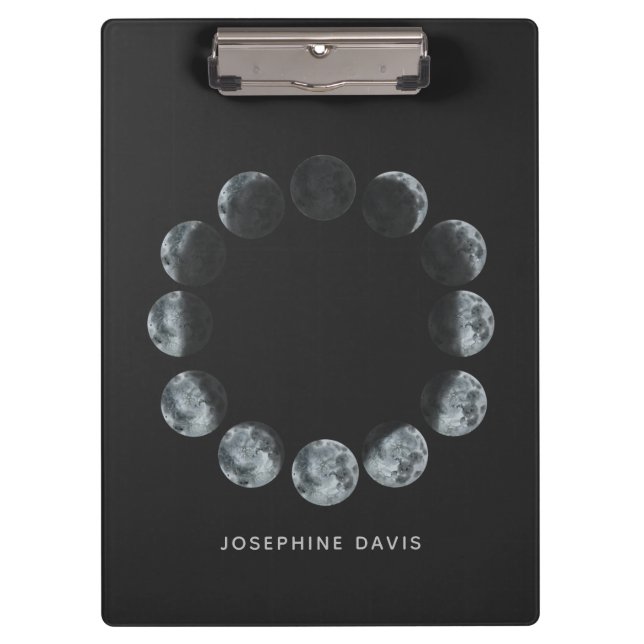 Pranchetas Círculo de Fase da Lua Personalizada com Escola de (Frente)