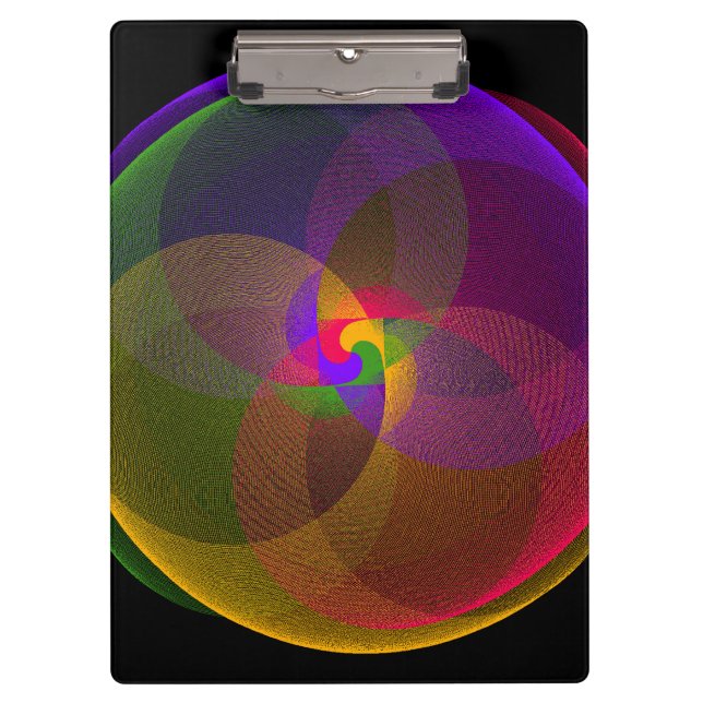 Pranchetas Citrus Color Blend Geometric Clipboard (Frente)