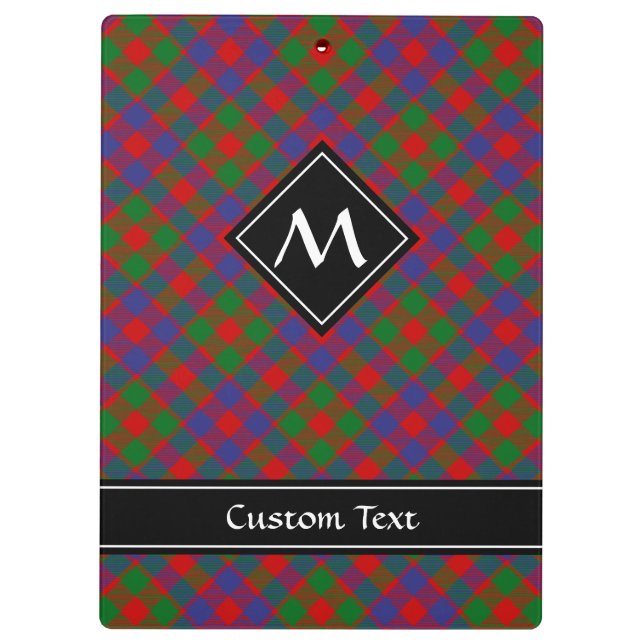 Pranchetas Clan MacGowan Tartan (Verso)