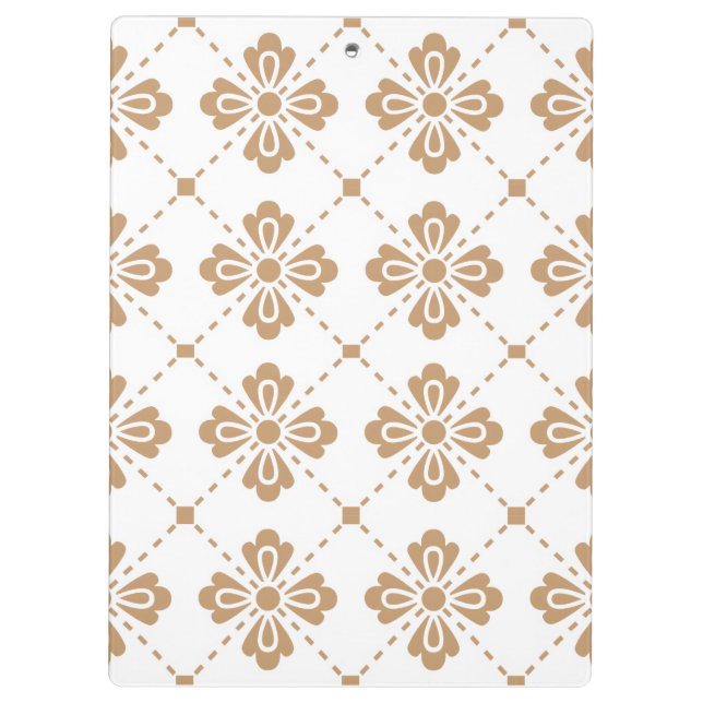 Pranchetas "Classic Lattice" Geométrico Floral Capa Dura  (Verso)