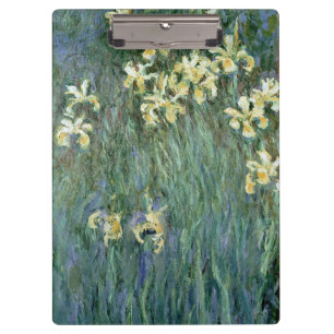 Pranchetas Claude Monet as íris amarelas