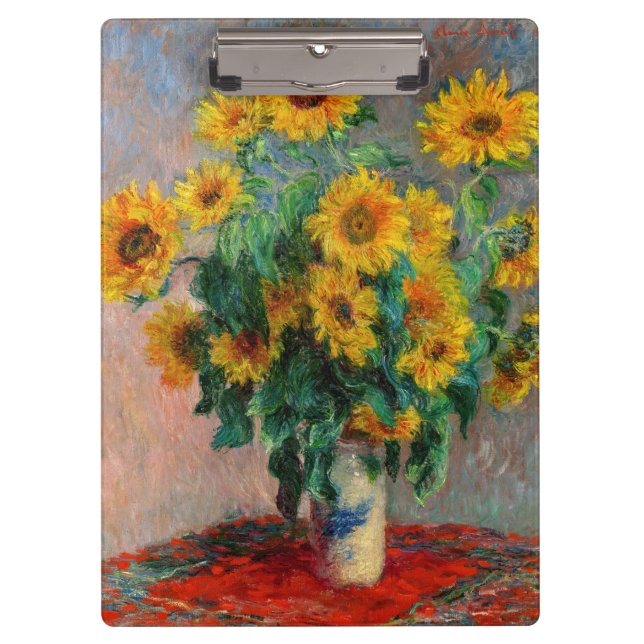 Pranchetas Claude Monet - Buquê de Sunflower (Frente)