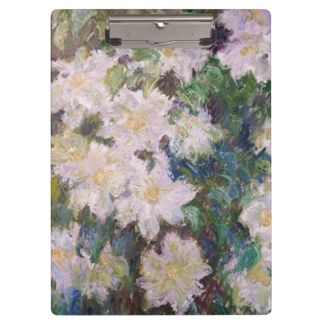 Pranchetas Claude Monet - Clematite Branca (Frente)
