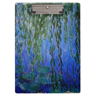 Pranchetas Claude Monet - Lírios d'água com salgueiro chorand