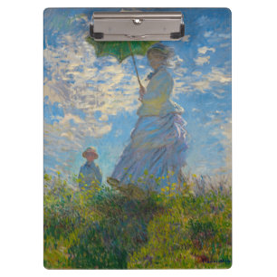 Pranchetas Claude Monet Mulher com Parasol