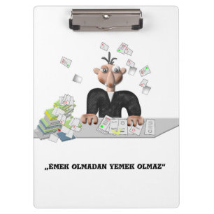 Pranchetas Clipboar Personalizado Emek olmadan yemek olmaz