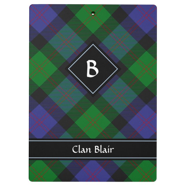 Pranchetas Clipboard Clan Blair Tartan (Verso)