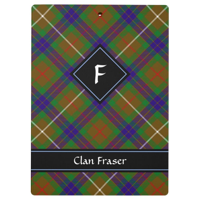 Pranchetas Clipboard Clan Fraser caçando Tartan (Verso)