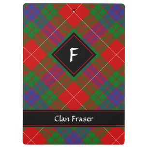 Pranchetas Clipboard Clan Fraser Tartan